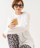 【HANES/ヘインズ】【ヘビーウェイト（肉厚）のコットン100％生地を使用】1P BEEFY-T for HER ボリュームスリーブTシャツ 長袖 無地 シンプル タフ サイドスリット 華奢見え タグレス仕様 ❘ジーンズメイト公式オンラインショップ
