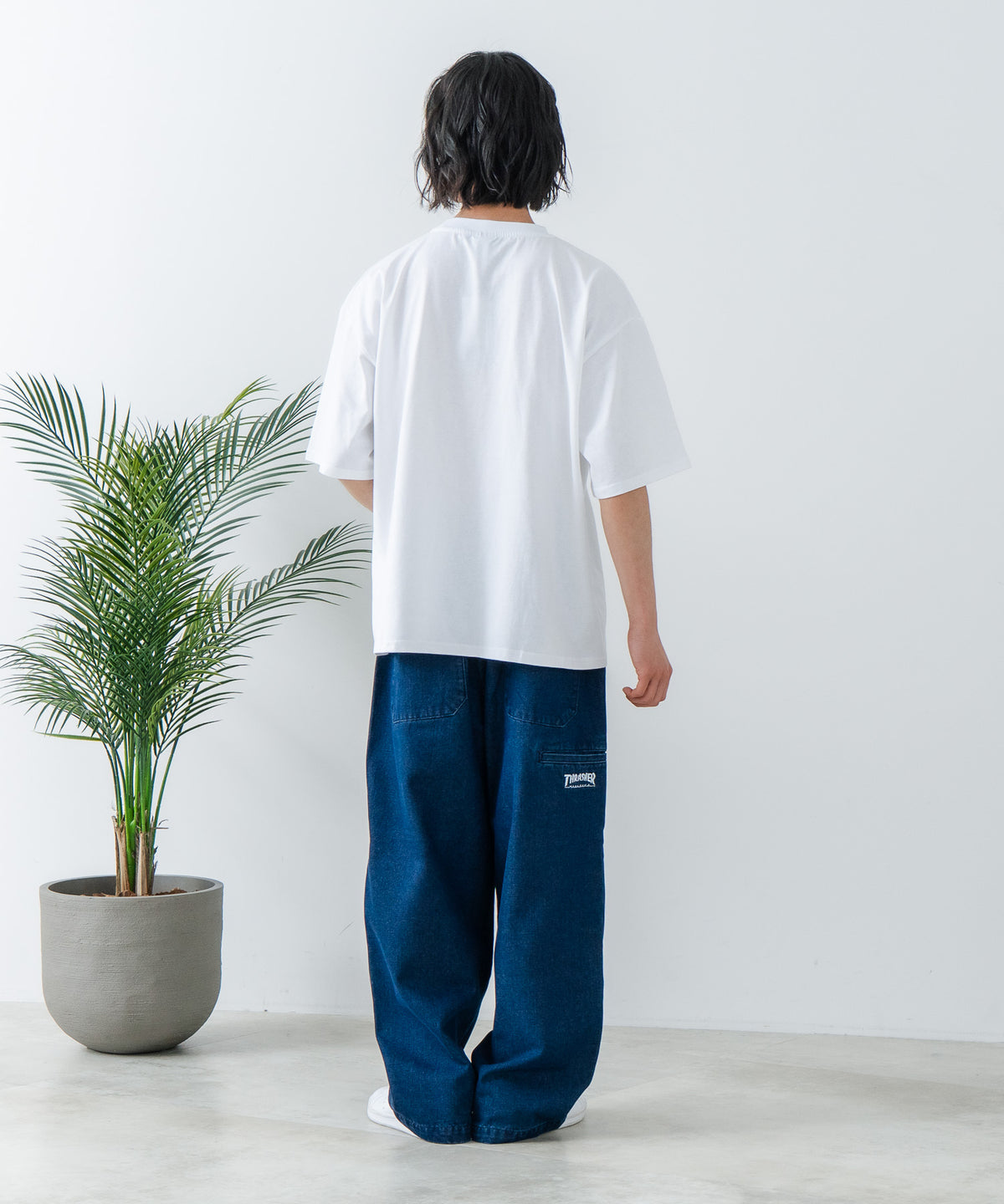 ワンポイント刺繍Tシャツ【THRASHER/スラッシャー】