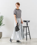 【U.S.POLO ASSN./ユーエスポロアッスン】【肌離れが良く通気性に優れるサッカー生地】リンガーＴシャツ ワンポイントロゴ 半袖 クルーネック 涼しい 綺麗めカジュアル