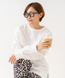 【HANES/ヘインズ】【ヘビーウェイト（肉厚）のコットン100％生地を使用】1P BEEFY-T for HER ボリュームスリーブTシャツ 長袖 無地 シンプル タフ サイドスリット 華奢見え タグレス仕様 ❘ジーンズメイト公式オンラインショップ