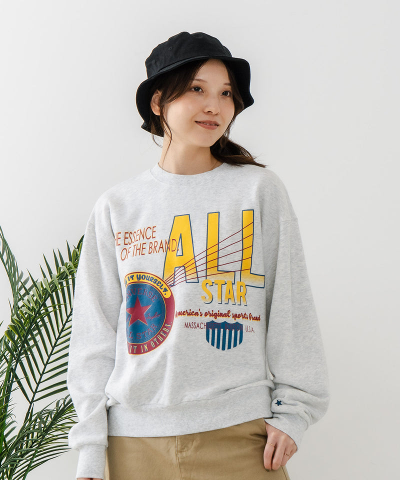 【CONVERSE/コンバース】パッチロゴ グラフィック スウェットトレーナー