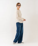 【HANES/ヘインズ】【洗うほどに肌に馴染む柔らかなコットン混素材】HANES Thermal for HER サーマルクルーロンＴ 無地 シンプル すっきりシルエット ラグランスリーブ ヘムライン タグレス仕様 ❘ジーンズメイト公式オンラインショップ