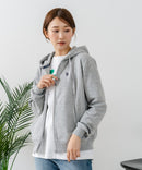 【U.S. POLO ASSN./ユーエスポロアッスン】ダンボール素材 ワンポイントロゴ刺繍 フルジップパーカー