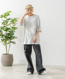 【SAVIER/サビアー】×【ZERO STAIN/ゼロステイン】コラボ Vガセット クルーネック Tシャツ