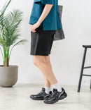 【C-FORT POINT/フォートポイント】【ウエストは総ゴム仕様で履きやすさ・動きやすさ抜群◎】シェフハーフパンツ ショートパンツ ワイド 太め 短パン ウエストゴム 楽ちん イージーパンツ 膝丈 アメカジ スケーター ストリート アウトドア