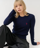 【U.S. POLO ASSN./ユーエスポロアッスン】【程よくゆとりを持たせたリラックスシルエット】ケーブルニットプルオーバー 柔らかい 軽量 ハリ感 ケーブル編み 上品 レイヤード ❘ジーンズメイト公式オンラインショップ