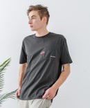 ZEROSTAIN 胸ポケット 刺繍Tシャツ 汗染みの目立ちにくいTシャツ 防汚 ＵＶカット アニマル おじさん ビール アメ車