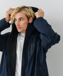 【BLUE STANDARD/ブルースタンダード】マルチファンクション フードハーフコート 撥水 防風 軽量 ビジカジ ビズ