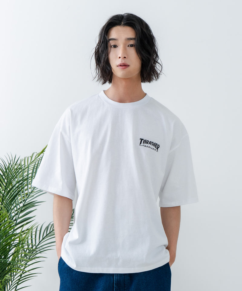 【THRASHER/スラッシャー】ワンポイント 刺繍Tシャツzo
