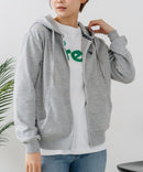 【U.S. POLO ASSN./ユーエスポロアッスン】ダンボール素材 ワンポイントロゴ刺繍 フルジップパーカー