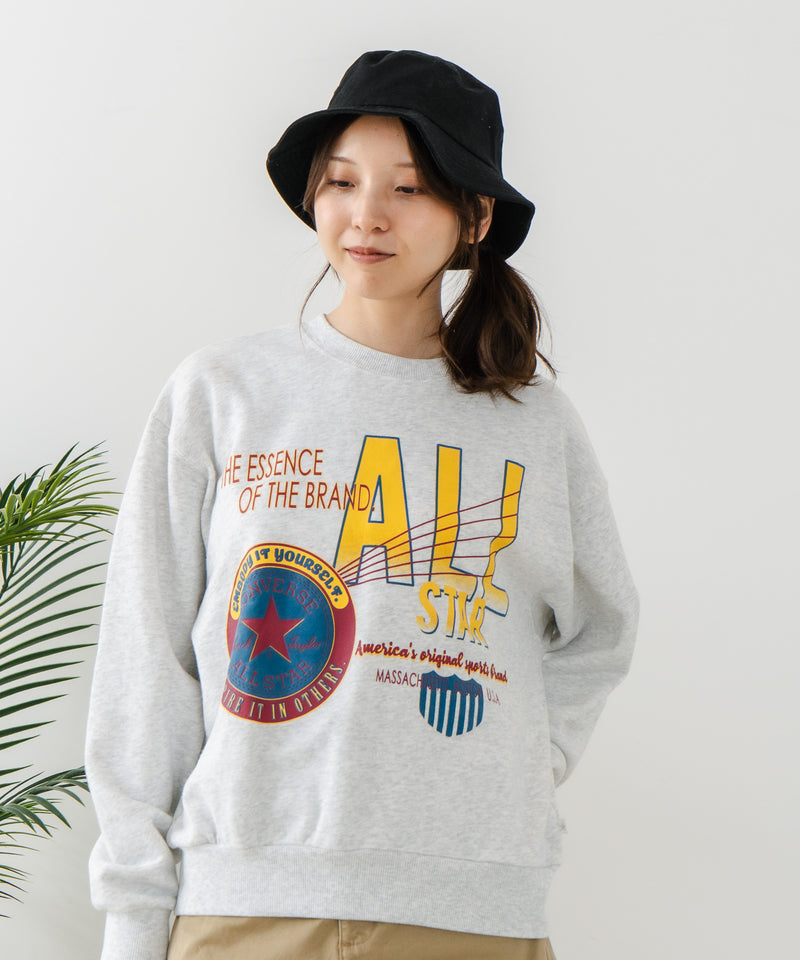 【CONVERSE/コンバース】パッチロゴ グラフィック スウェットトレーナー