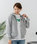 【U.S. POLO ASSN./ユーエスポロアッスン】ダンボール素材 ワンポイントロゴ刺繍 フルジップパーカー