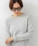 【C-FORT POINT/フォートポイント】ハイネック メロウ配色 プルオーバートップス