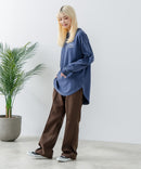 【UNDER WRAPS/アンダーラップス】ピグメント加工 バックプリントロンT zo