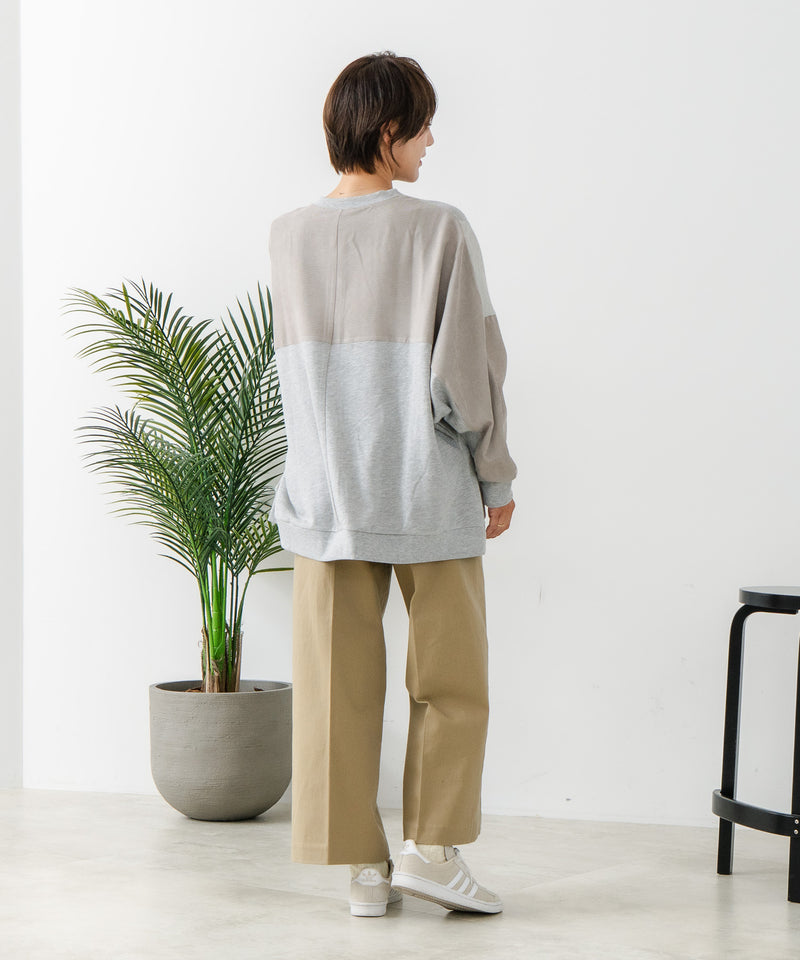 【C-FORT POINT/フォートポイント】コーデュロイ ワッフル 切り替え カーディガン