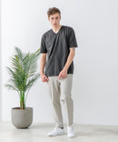 ZEROSTAIN Vネック Tシャツ 防汚 UVカット 汗染みの目立ちにくいTシャツ