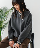 【U.S. POLO ASSN./ユーエスポロアッスン】Vネック リブライン 裏起毛 スウェットトレーナー