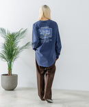 【UNDER WRAPS/アンダーラップス】ピグメント加工 バックプリントロンT zo