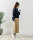 【C-FORT POINT/フォートポイント】2枚襟 スウェットポロトレーナー