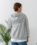 【U.S. POLO ASSN./ユーエスポロアッスン】ダンボール素材 ワンポイントロゴ刺繍 フルジップパーカー