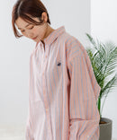 【BEVERLY HILLS POLO CLUB/ビバリーヒルズポロクラブ】【選べる2シルエット】オックスワイドシャツ（クロップド丈 or ビッグシルエット）ポニー刺繍