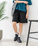 【C-FORT POINT/フォートポイント】【ウエストは総ゴム仕様で履きやすさ・動きやすさ抜群◎】シェフハーフパンツ ショートパンツ ワイド 太め 短パン ウエストゴム 楽ちん イージーパンツ 膝丈 アメカジ スケーター ストリート アウトドア