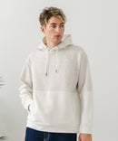 【BLUE STANDARD/ブルースタンダード】パフィースウェット バイカラー プルオーバーパーカー フーディー ストレッチ 春服