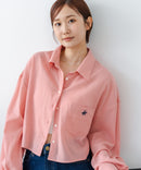 【BEVERLY HILLS POLO CLUB/ビバリーヒルズポロクラブ】楊柳素材 ワイドシルエットシャツ
