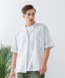 COOLMAXリネンミックス総柄シャツ【BLUE STANDARD/ブルースタンダード】