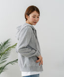 【U.S. POLO ASSN./ユーエスポロアッスン】ダンボール素材 ワンポイントロゴ刺繍 フルジップパーカー