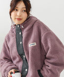 【CONVERSE/コンバース】ボア 切り替え フードジャケット