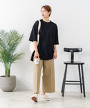 【C-FORTPOINT/フォートポイント】【接触冷感 ひんやり涼しい】冷感鹿の子素材 ラウンドヘムTシャツ 乾きやすい お尻が隠れる 体型カバー
