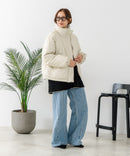 【C-FORT POINT/フォートポイント】フェイクレザー 中綿ブルゾン