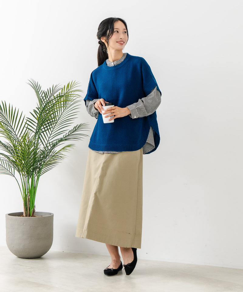 【C-FORT POINT/フォートポイント】ニットベスト＋ブラウスアンサンブル2