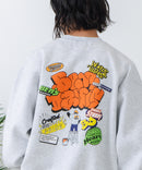 【BEN DAVIS/ベンデイヴィス】裏起毛バックプリントクルーネックスウェットトレーナー zo