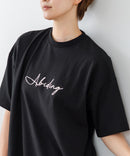 【C-FORTPOINT/フォートポイント】【動きやすいサイドスリット入り】フロントロゴ 刺繍チュニック ゆったりシルエット 体形カバー シンプル カジュアル