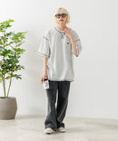 【OUTDOOR EXCHANGE/アウトドアエクスチェンジ】×【ZERO STAIN/ゼロステイン】コラボ 配色 3本針ステッチ クルーネック Tシャツ