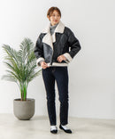 【C-FORT POINT/フォートポイント】合皮ライダースジャケット