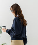 【C-FORT POINT/フォートポイント】2枚襟 スウェットポロトレーナー