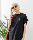 フレンチスリーブ ワンポイント刺繍Tシャツ【TeddyBear/テディベア】