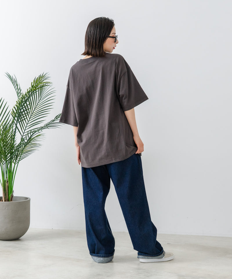 【CONVERSE/コンバース】×【TOM AND JERRY/トムとジェリー】ブランドロゴ プリント オーバーサイズ Tシャツzo