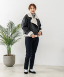 【C-FORT POINT/フォートポイント】合皮ライダースジャケット