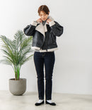 【C-FORT POINT/フォートポイント】合皮ライダースジャケット