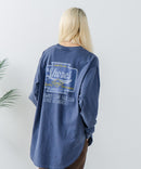 【UNDER WRAPS/アンダーラップス】ピグメント加工 バックプリントロンT zo