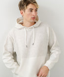 【BLUE STANDARD/ブルースタンダード】パフィースウェット バイカラー プルオーバーパーカー フーディー ストレッチ 春服