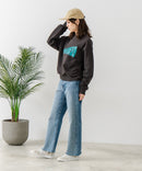 【CONVERSE/コンバース】クラックロゴ グラフィック スウェットトレーナー