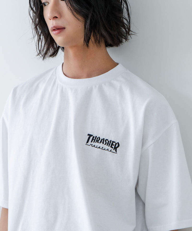 【THRASHER/スラッシャー】ワンポイント 刺繍Tシャツzo