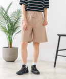 【C-FORT POINT/フォートポイント】【ウエストは総ゴム仕様で履きやすさ・動きやすさ抜群◎】シェフハーフパンツ ショートパンツ ワイド 太め 短パン ウエストゴム 楽ちん イージーパンツ 膝丈 アメカジ スケーター ストリート アウトドア