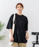 【C-FORTPOINT/フォートポイント】【接触冷感 ひんやり涼しい】冷感鹿の子素材 ラウンドヘムTシャツ 乾きやすい お尻が隠れる 体型カバー