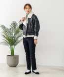 【C-FORT POINT/フォートポイント】合皮ライダースジャケット